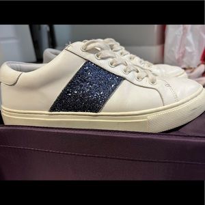 Tory Burch leather glitter sneakers